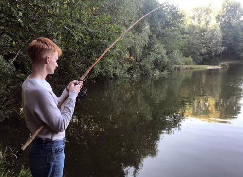 Young carp angler